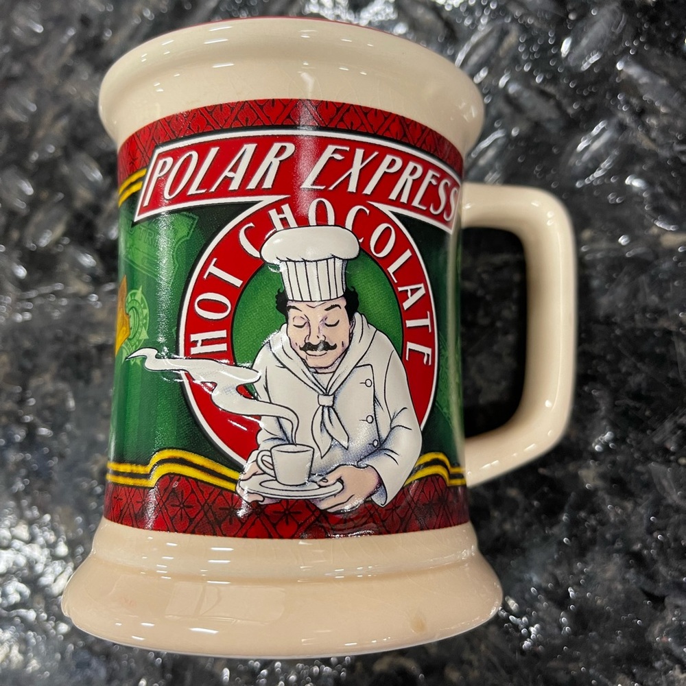 Polar Express mug 12 oz Hot Chocolate embossed 3D
